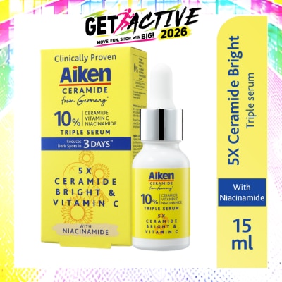 AIKEN - 5X Ceramide Bright & Vitamin C Triple Serum 15ml image