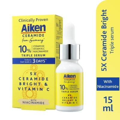 AIKEN - 5X Ceramide Bright & Vitamin C Triple Serum 15ml