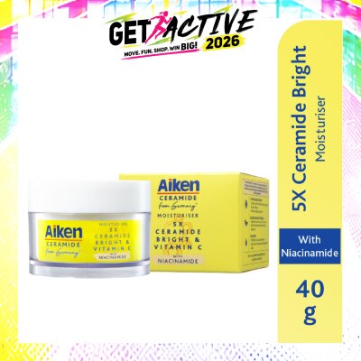 AIKEN - 5X Ceramide Bright & Vitamin C Moisturiser 40g image