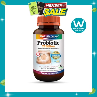 HOLISTIC WAY Probiotic 75 Billion 30 Vegetarian Capsules image