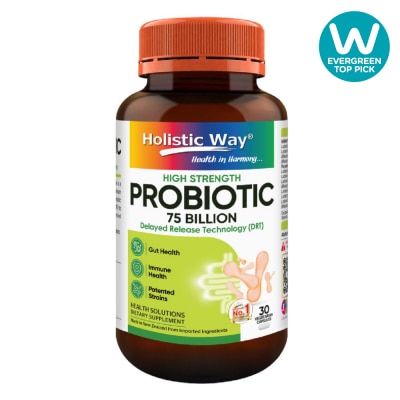 HOLISTIC WAY Probiotic 75 Billion 30 Vegetarian Capsules image