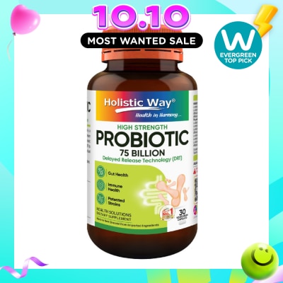 HOLISTIC WAY Probiotic 75 Billion 30 Vegetarian Capsules image