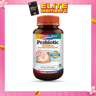 HOLISTIC WAY Probiotic 75 Billion 30 Vegetarian Capsules