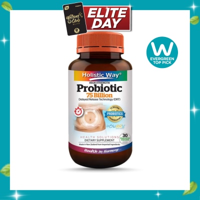 HOLISTIC WAY Probiotic 75 Billion 30 Vegetarian Capsules image