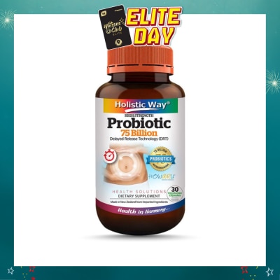HOLISTIC WAY - Probiotic 75 Billion 30 Vegetarian Capsules