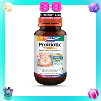 HOLISTIC WAY - Probiotic 75 Billion 30 Vegetarian Capsules