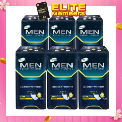 TENA TENA Men Absorbent Protector Level 2 (Carton) 6 pack x 20s