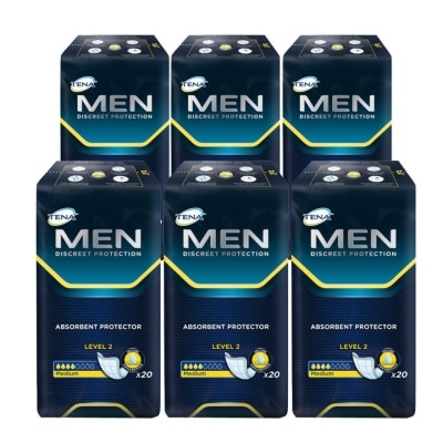 TENA TENA Men Absorbent Protector Level 2 (Carton) 6 pack x 20s