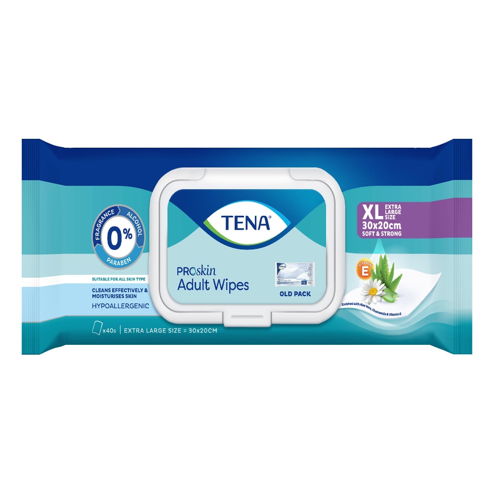 Adult Soft & Strong Wet Wipes XL 30x20cm 40s x 12