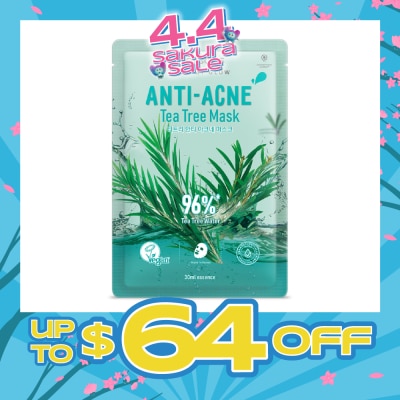 WATSONS - Anti-Acne Tea Tree Face Mask 30ml x 1s
