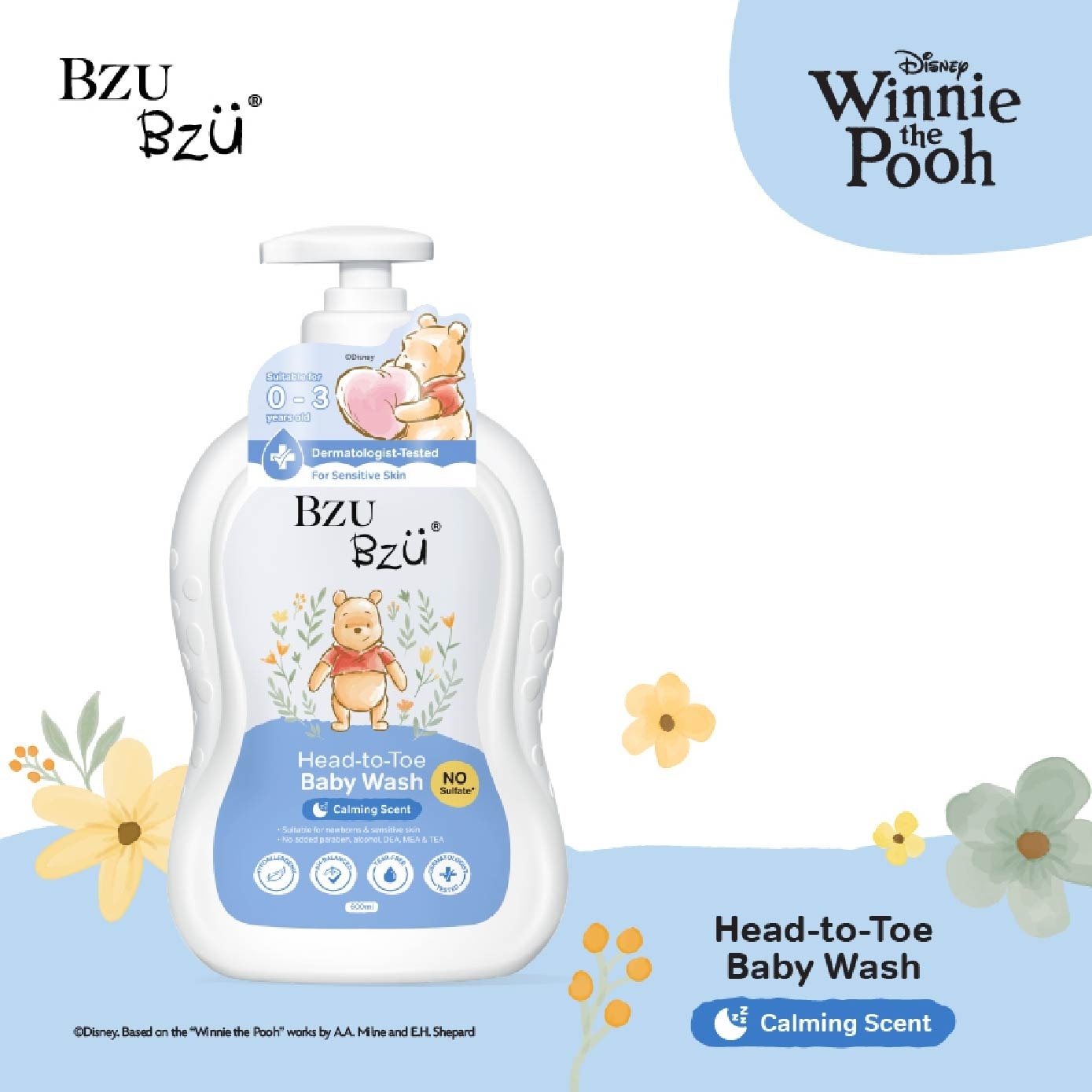 Head-to-Toe Calming Scent Baby Wash 600ml