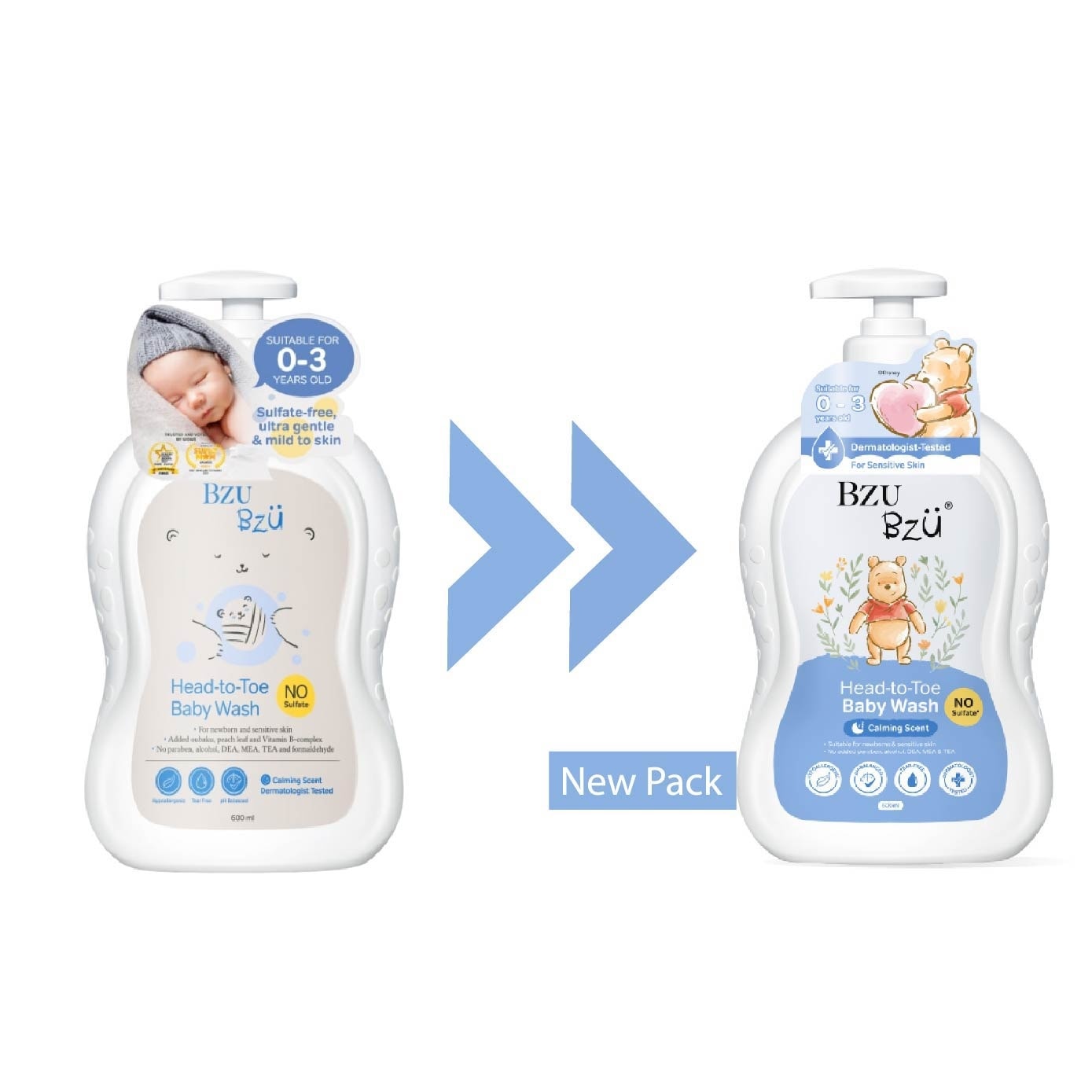 Head-to-Toe Calming Scent Baby Wash 600ml