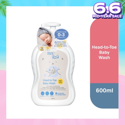 BZU BZU Head to Toe Baby Wash (Designed for Newborn & Sensitive Skin) 600ml