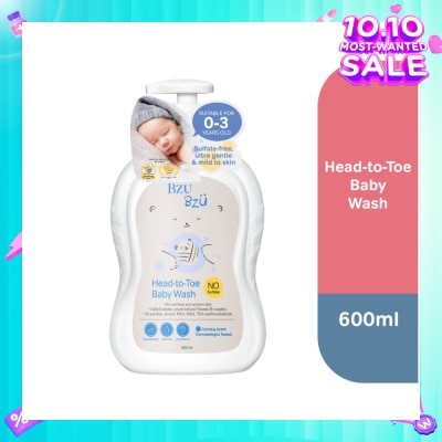 BZU BZU Head to Toe Baby Wash (Designed for Newborn & Sensitive Skin) 600ml