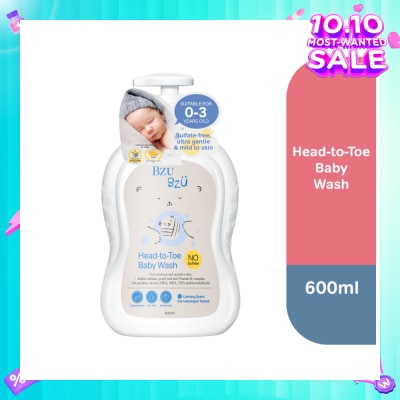 BZU BZU Head to Toe Baby Wash (Designed for Newborn & Sensitive Skin) 600ml