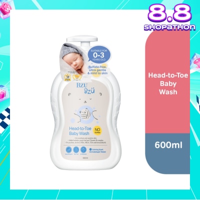BZU BZU Head to Toe Baby Wash (Designed for Newborn & Sensitive Skin) 600ml