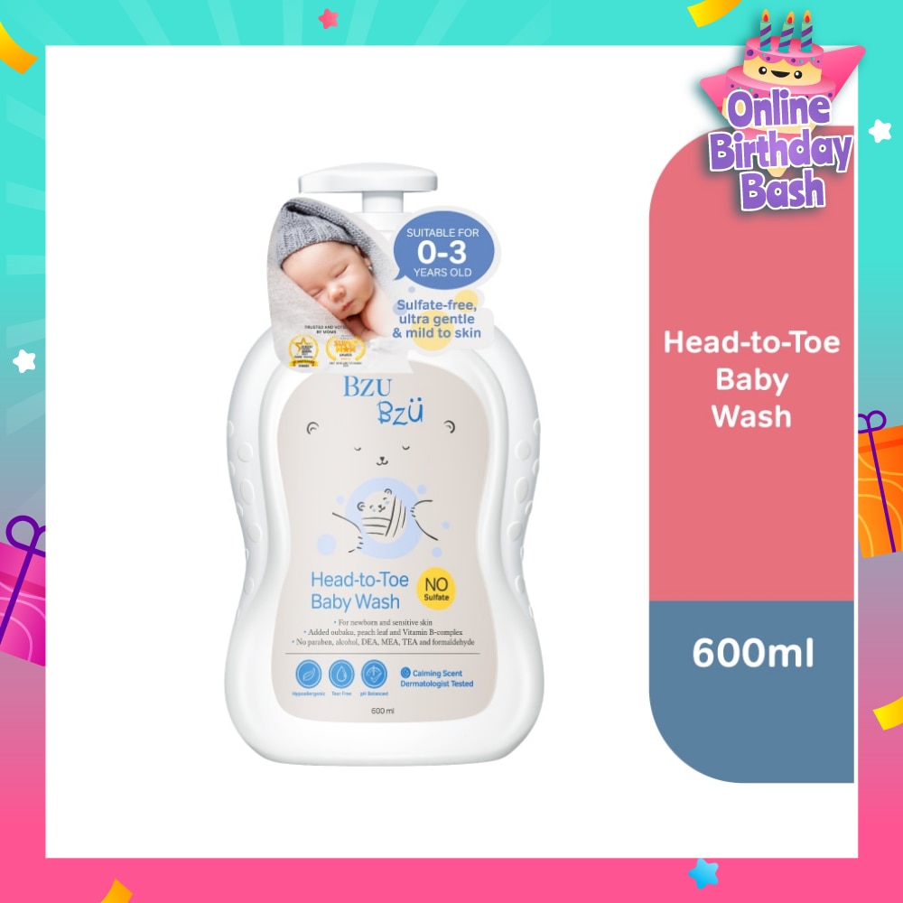 Head to Toe Baby Wash (Designed for Newborn & Sensitive Skin) 600ml