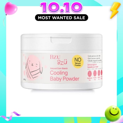 BZU BZU Cooling Baby Powder Natural Corn Starch No Talcum Powder Designed for Sensitive Skin) 140g image