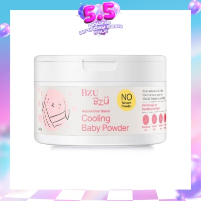 BZU BZU - Cooling Baby Powder Natural Corn Starch No Talcum Powder Designed for Sensitive Skin) 140g