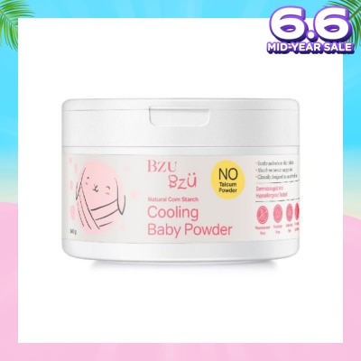 BZU BZU Cooling Baby Powder Natural Corn Starch No Talcum Powder Designed for Sensitive Skin) 140g