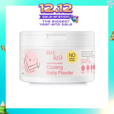 BZU BZU Cooling Baby Powder Natural Corn Starch No Talcum Powder Designed for Sensitive Skin) 140g