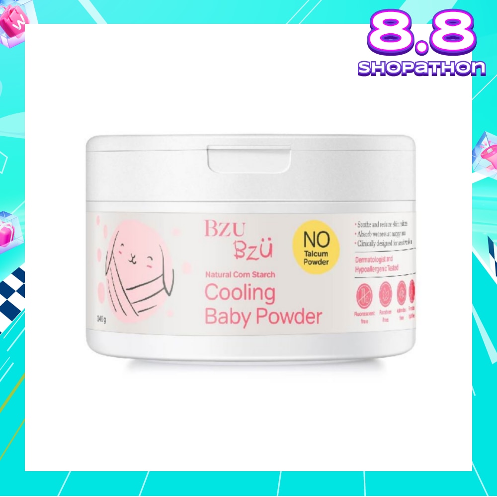 Cooling Baby Powder Natural Corn Starch No Talcum Powder Designed for Sensitive Skin) 140g