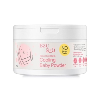 BZU BZU Cooling Baby Powder Natural Corn Starch No Talcum Powder Designed for Sensitive Skin) 140g