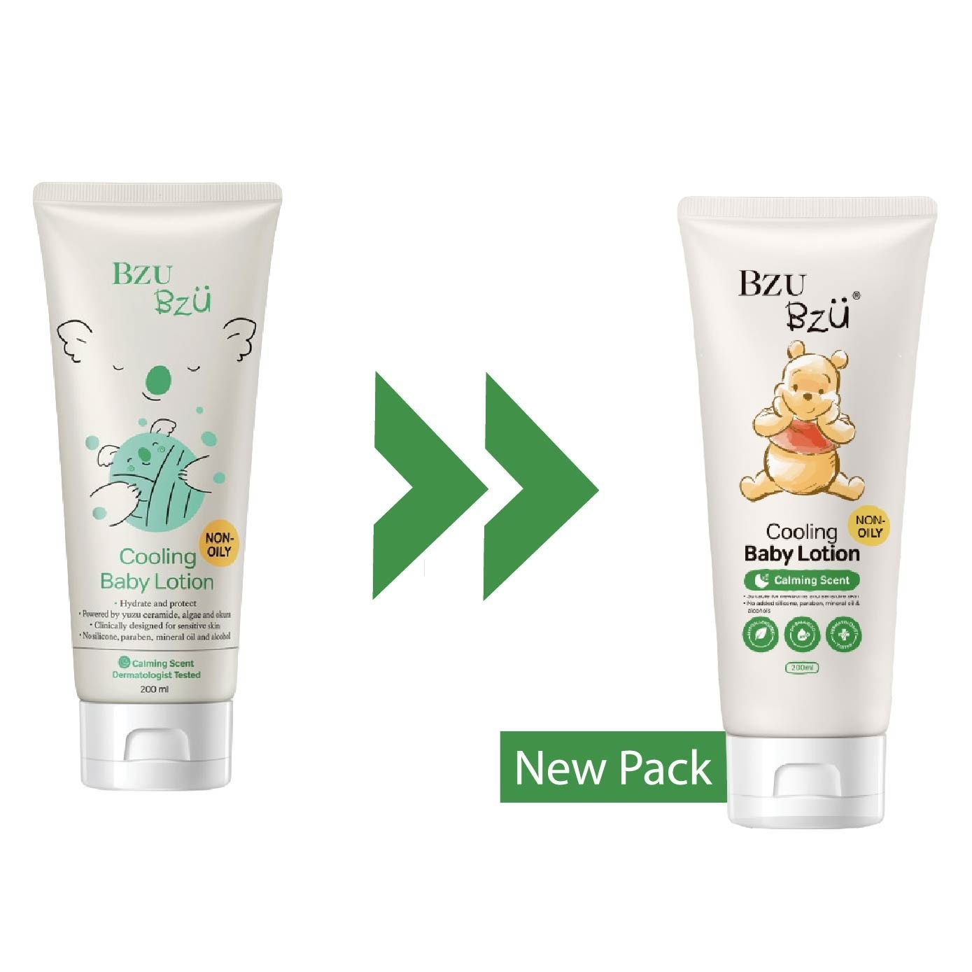 Non Oily Cooling Baby Lotion Hydrate & Protects Skin (Designed for Sensitive Skin) 200ml