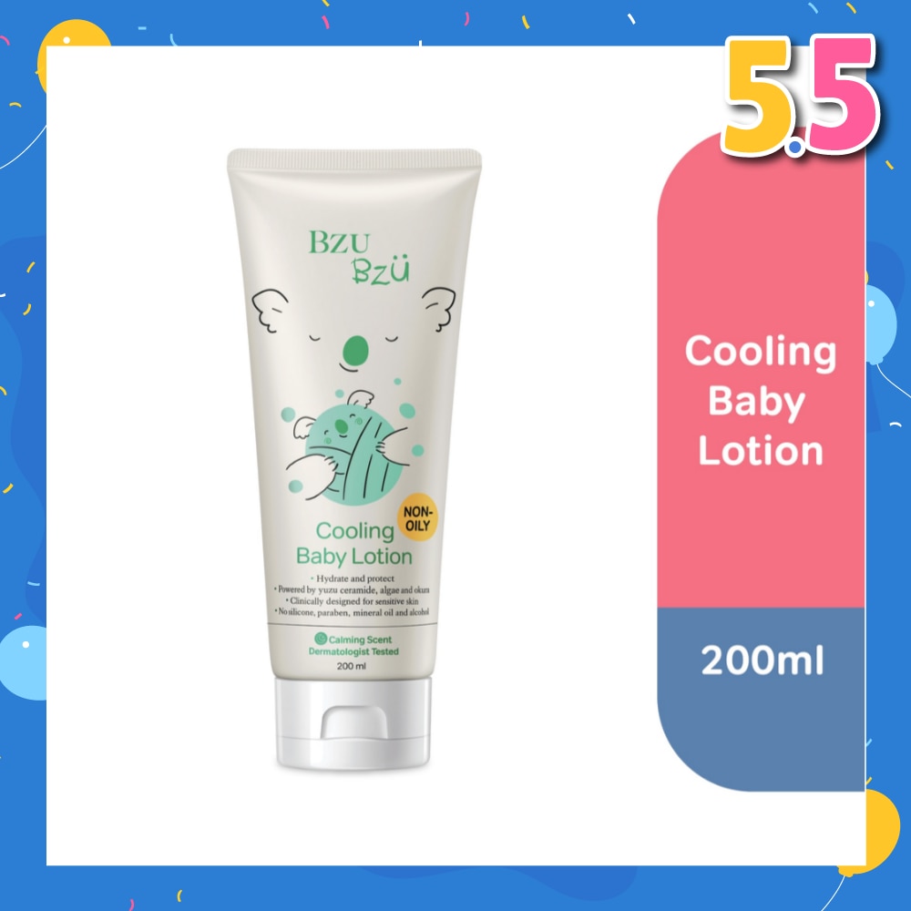 Non Oily Cooling Baby Lotion Hydrate & Protects Skin (Designed for Sensitive Skin) 200ml