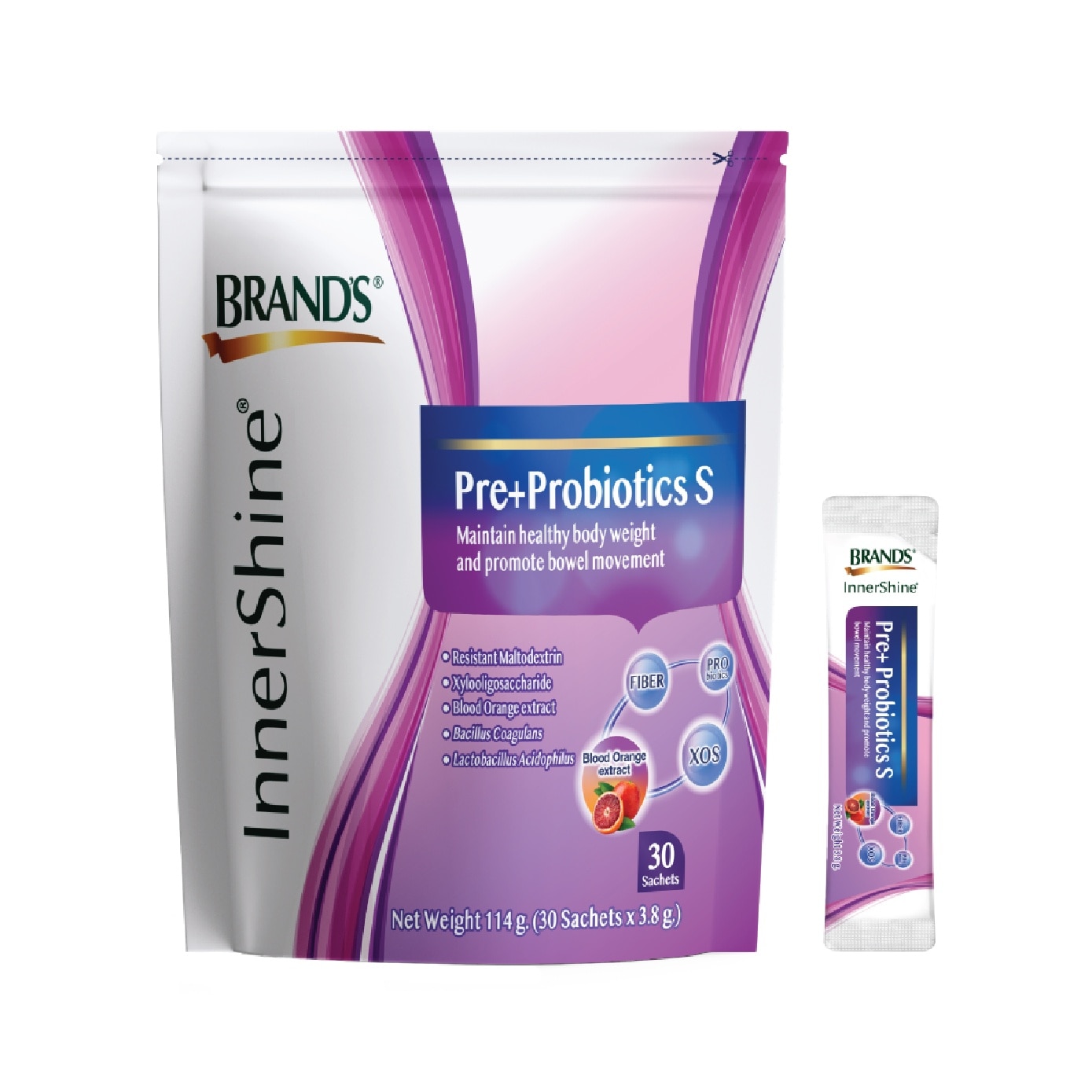 Pre + Probiotics S (For Gut Health & Weight Management) 3.8g x 30s