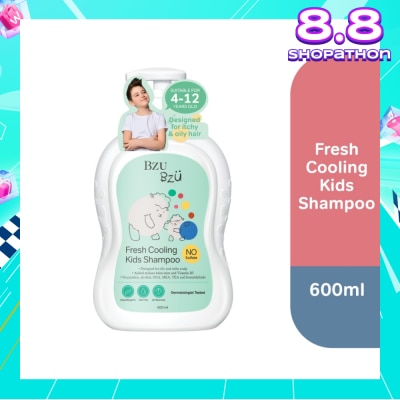 BZU BZU Bzu Bzu Fresh Cooling Kids Shampoo 600ml (For Oily & Itchy scalp)