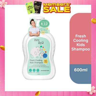 BZU BZU Bzu Bzu Fresh Cooling Kids Shampoo 600ml (For Oily & Itchy scalp)