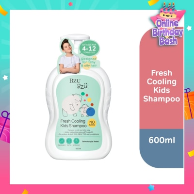 BZU BZU Bzu Bzu Fresh Cooling Kids Shampoo 600ml (For Oily & Itchy scalp)