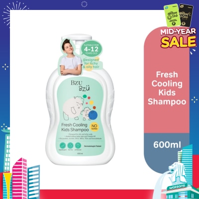 BZU BZU Bzu Bzu Fresh Cooling Kids Shampoo 600ml (For Oily & Itchy scalp)