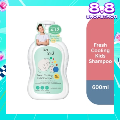 BZU BZU Bzu Bzu Fresh Cooling Kids Shampoo 600ml (For Oily & Itchy scalp)