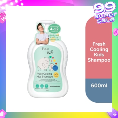 BZU BZU Bzu Bzu Fresh Cooling Kids Shampoo 600ml (For Oily & Itchy scalp)