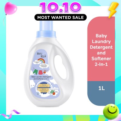BZU BZU 2 in 1 Baby Laundry Detergent and Softener Natural Cleansing Agent (Remove Stubborn Stain & Odour) 1L image