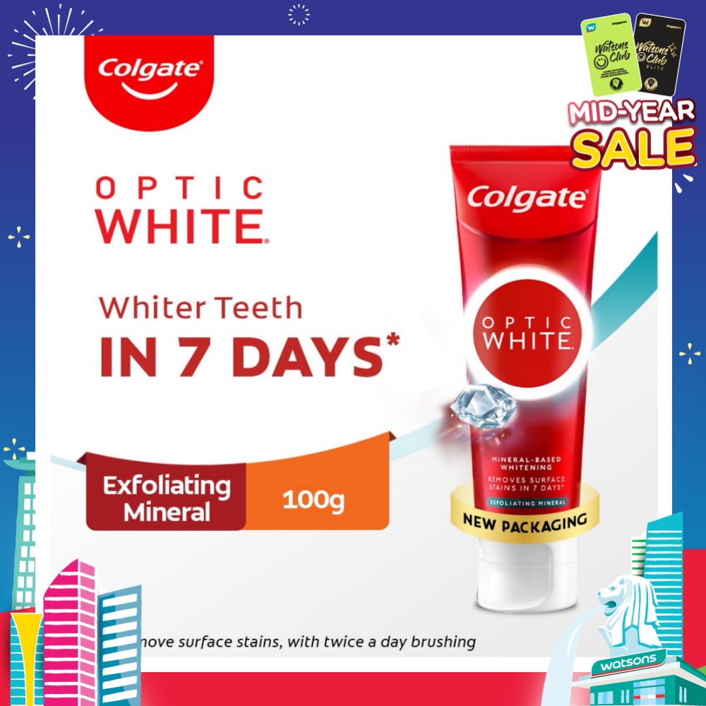 Optic White Plus Shine Toothpaste 100g