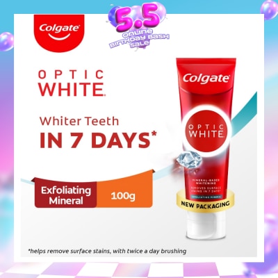 COLGATE - Optic White Exfoliating Mineral Toothpaste 100g