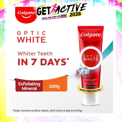 COLGATE - Optic White Exfoliating Mineral Toothpaste 100g image