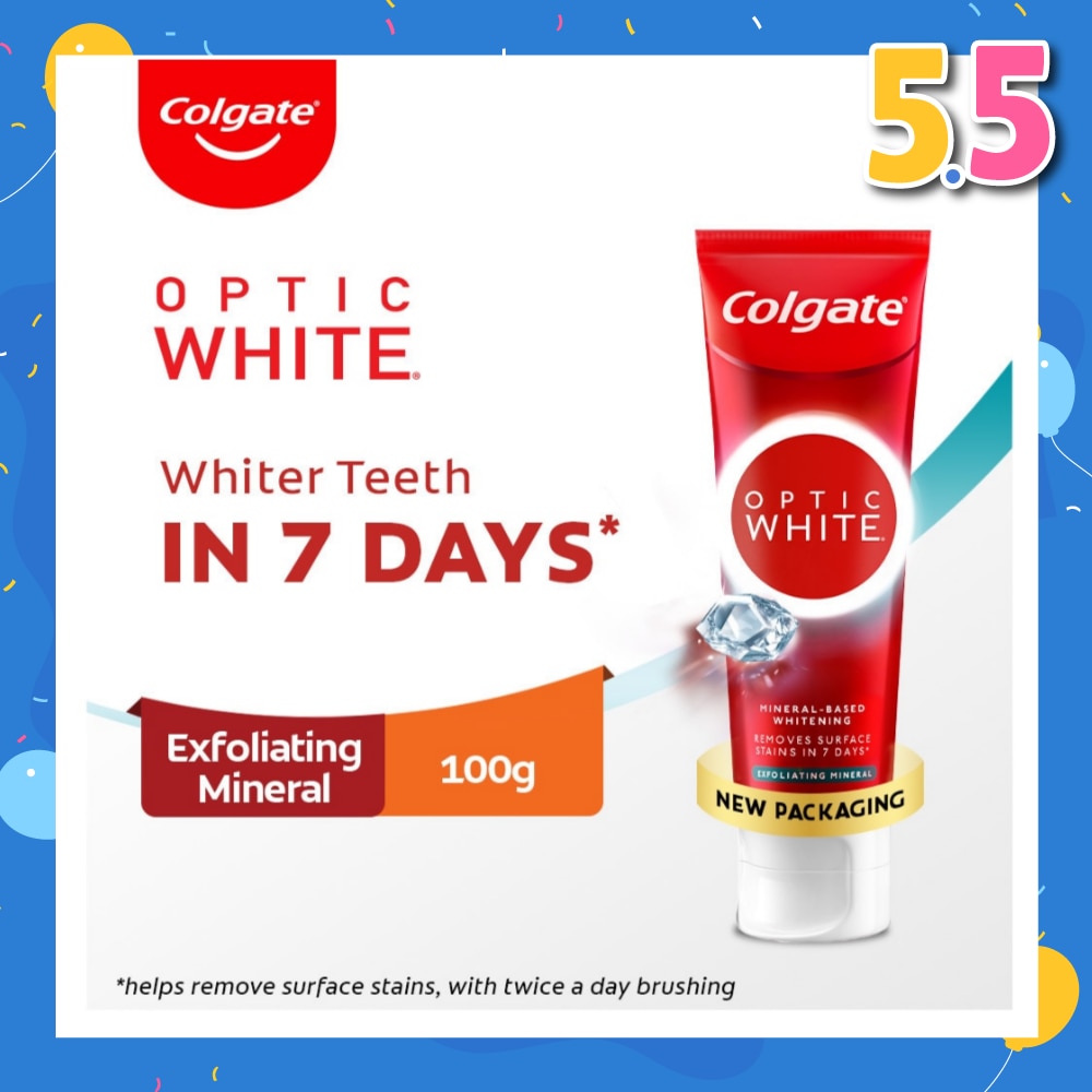 Optic White Plus Shine Toothpaste 100g