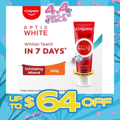 COLGATE - Optic White Plus Shine Toothpaste 100g