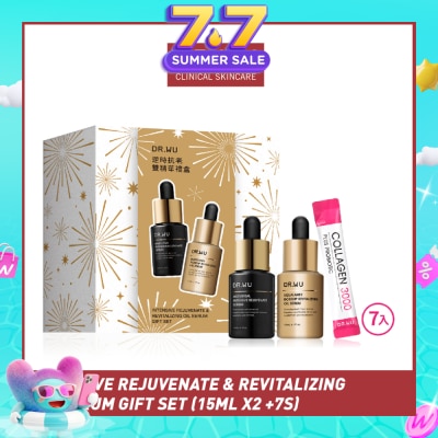 DR. WU - Intensive Rejuvenate & Revitalizing Oil Serum Gift Set (15ml x 2s) + Collagen 7s
