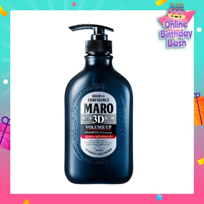 MARO 3D Volume Up Shampoo (Strengthens & Sustains Central Core of Hair for Optimal Hair Growth) 460ml