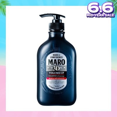 MARO 3D Volume Up Shampoo (Strengthens & Sustains Central Core of Hair for Optimal Hair Growth) 460ml