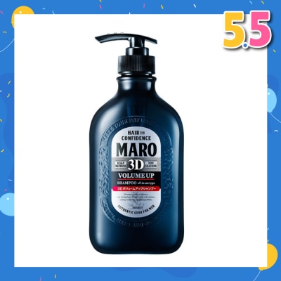 MARO 3D Volume Up Shampoo (Strengthens & Sustains Central Core of Hair for Optimal Hair Growth) 460ml