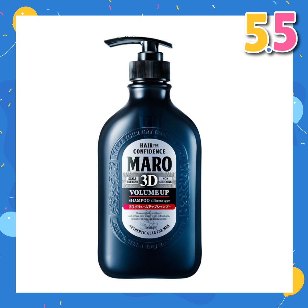 3D Volume Up Shampoo (Strengthens & Sustains Central Core of Hair for Optimal Hair Growth) 460ml