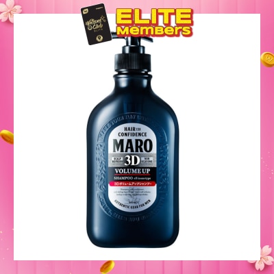 MARO 3D Volume Up Shampoo (Strengthens & Sustains Central Core of Hair for Optimal Hair Growth) 460ml
