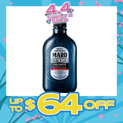 MARO - 3D Volume Up Shampoo (Strengthens & Sustains Central Core of Hair for Optimal Hair Growth) 460ml
