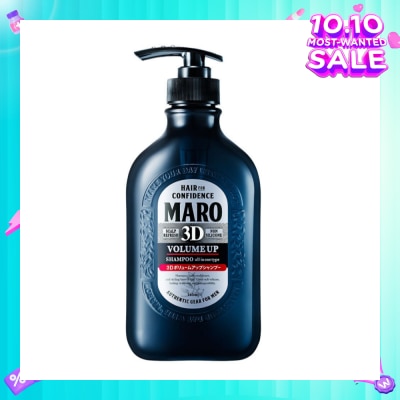 MARO 3D Volume Up Shampoo (Strengthens & Sustains Central Core of Hair for Optimal Hair Growth) 460ml